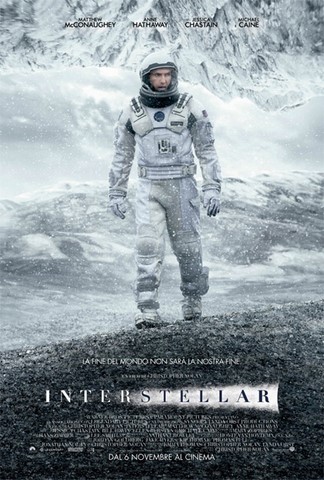 Locandina del film "Interstellar" di Christopher Nolan